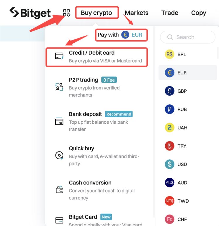 图片[2]-如何使用信用卡购买比特币？在Bitget用信用卡购买比特币的详细指南-网创圈