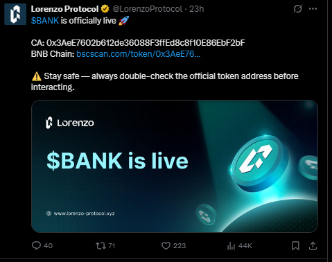 图片[2]-Lorenzo Protocol 的 BANK 暴涨后将如何发展？是反弹还是回调？-网创圈