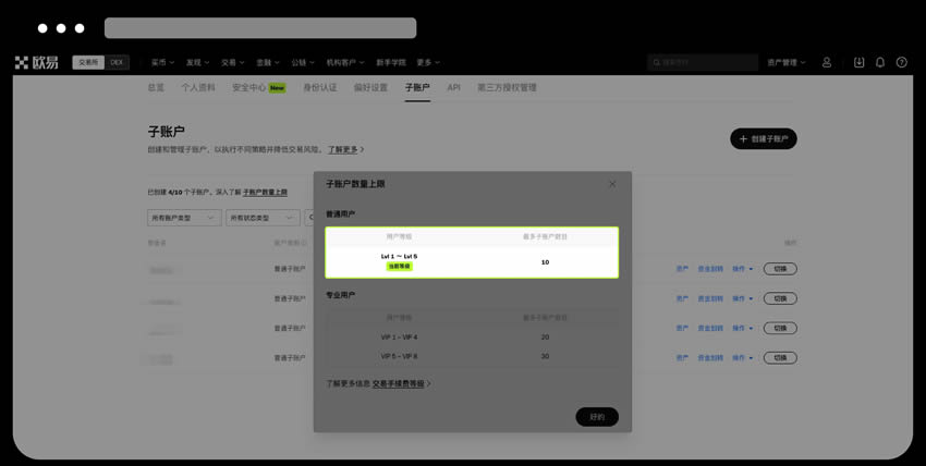 图片[6]-欧易OKX交易所子账户如何创建？欧易OKX子账户创建教程-网创圈