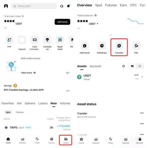 图片[4]-Bitget帐户之间转移加密资产的详细教程-网创圈