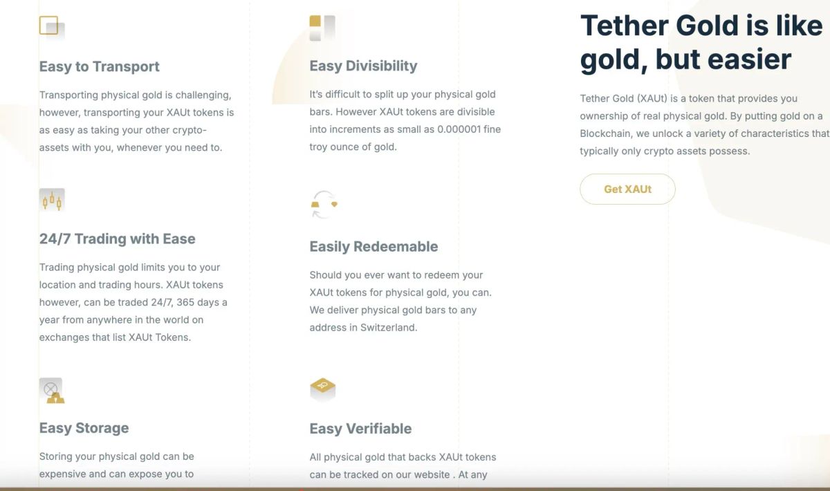 图片[4]-除USDT,Tether旗下XAUT代币有80吨黄金作为支撑-网创圈